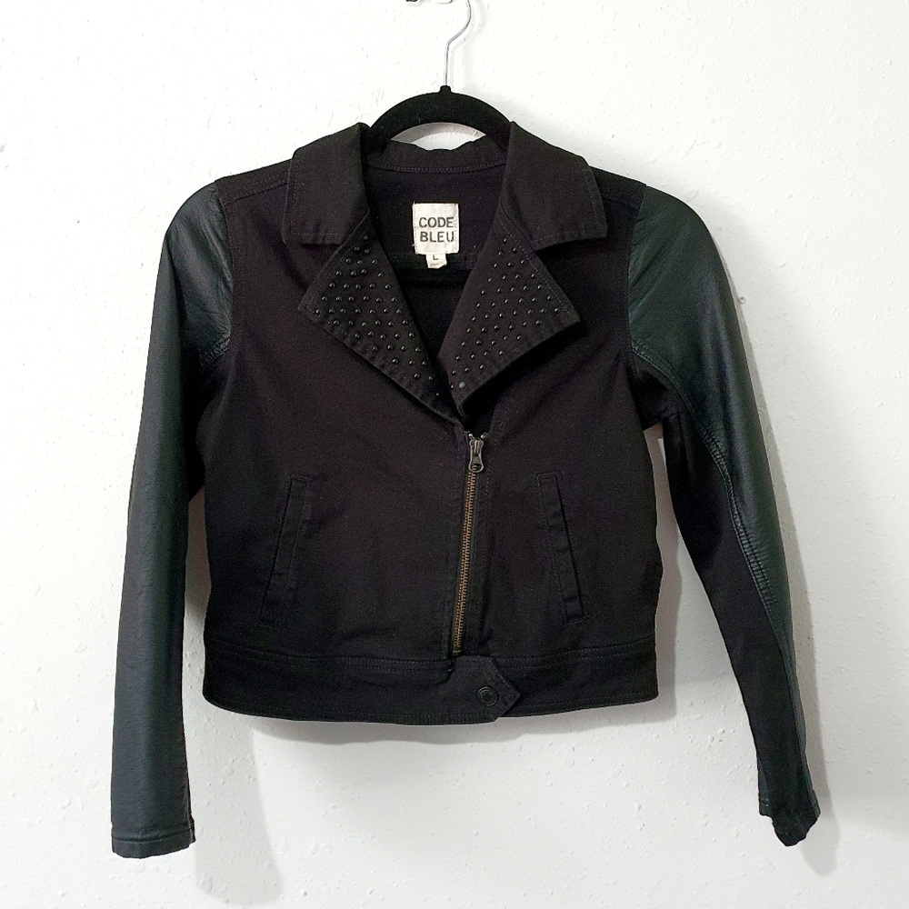 Code Bleu Black Moto Jacket